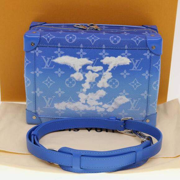 LOUIS VUITTON Monogram Clouds Soft Trunk Shoulder Bag Blue M45430 - Picture 12 of 16